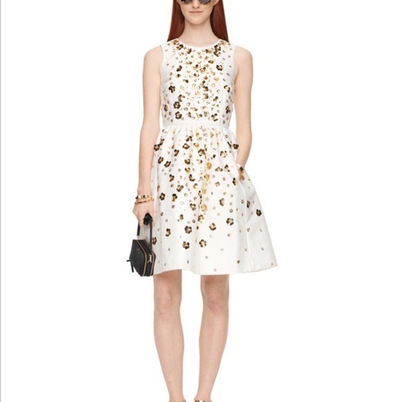 kate spade Dresses & Skirts - Kate Spade Scattered Daisy Sequined Aline Vintage Dress